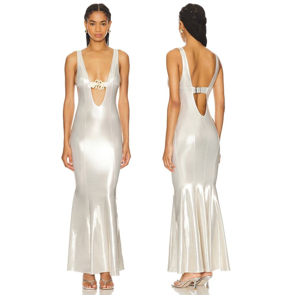 God Save Queens Nymph Maxi Dress Snake Embellished Evening Statement Party XL